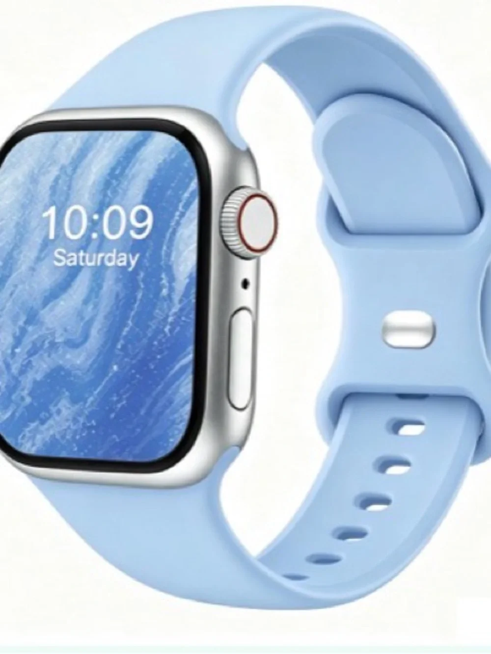 Apple Watch Compatible 3-Band Navy Blue, light Blue and USA Bundle #46